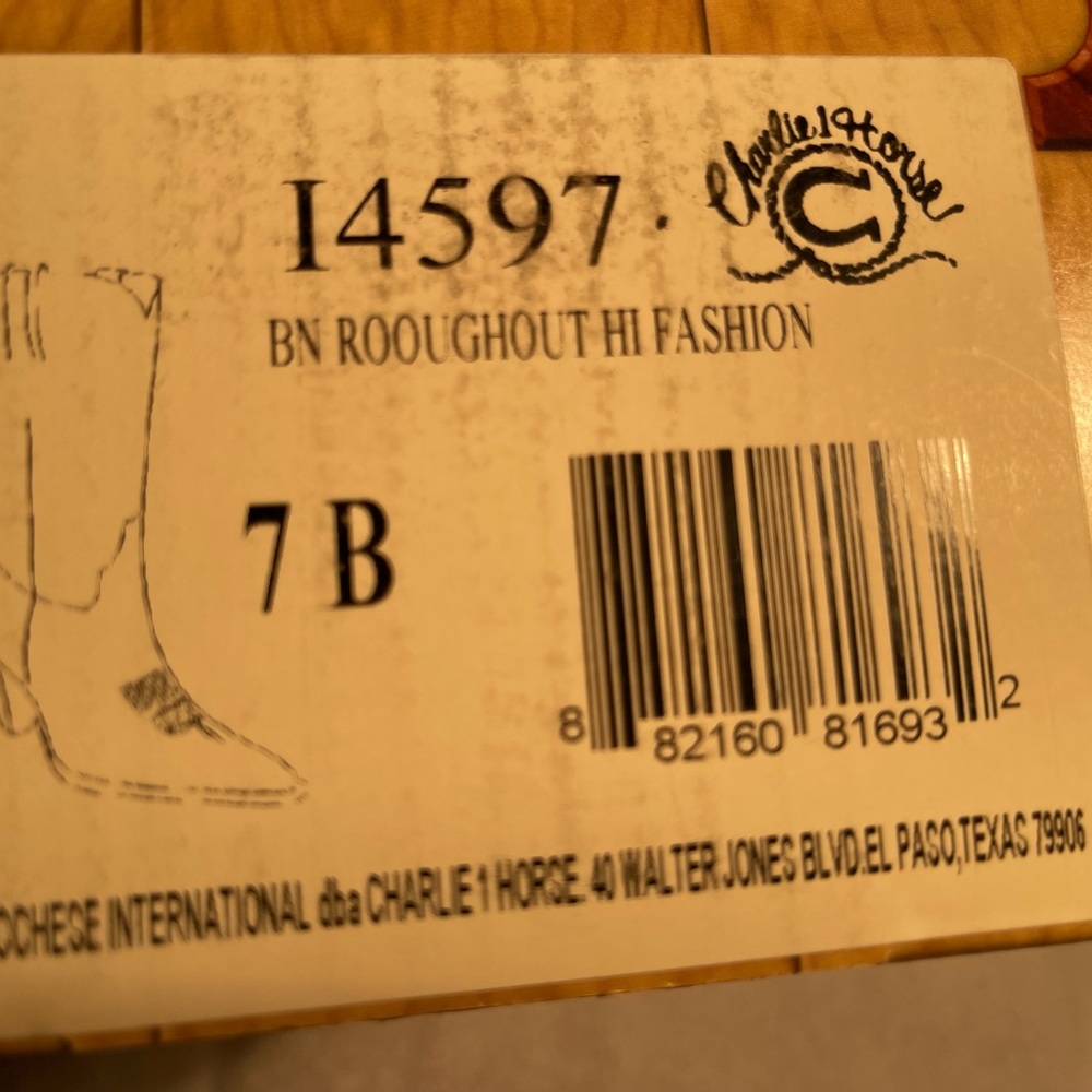 NEW! Charlie 1 Horse Lucchese Heeled Boot 7B - Picture 12 of 13